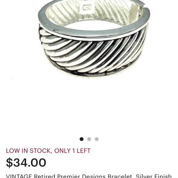 CALDWELL Retired Premier Designs hinged Bracelet - Picture 6 of 9